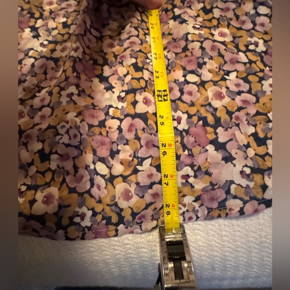 Women's Split Neck Floral Print Blouse Purple Size 3X NWT - Picture 5 of 7